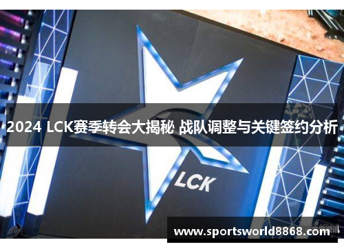 2024 LCK赛季转会大揭秘 战队调整与关键签约分析